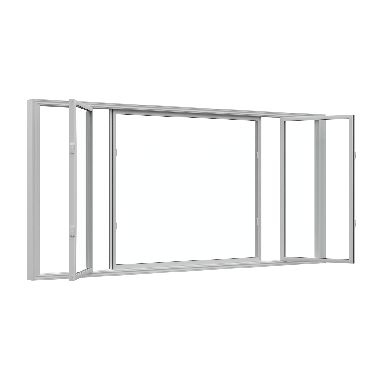 Triple Slide Tilt Windows
